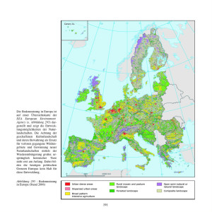 Übersichtskarte: Bodennutzung in Europa